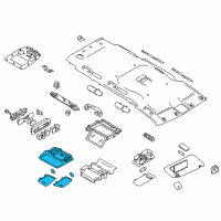 OEM 2016 Nissan Quest Map Lamp Assy Diagram - 26430-6AX1A