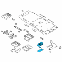 OEM 2016 Nissan Quest Lamp Assy-Personal Diagram - 26465-1JB0A