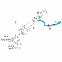 OEM 2019 Ford F-150 Tail Pipe Extension Diagram - HL3Z-5202-A