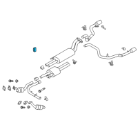 OEM 2017 Ford F-150 Rear Muffler Front Bracket Diagram - HL3Z-5260-C