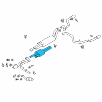 OEM 2019 Ford F-150 Front Muffler Diagram - KL3Z-5A212-B