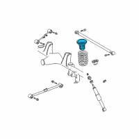 OEM 2001 Toyota Sequoia Spring Insulator Diagram - 48313-0C010