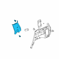 OEM 2007 Saturn Vue Molding Asm, Body Lock Pillar Garnish *Grante Shale Diagram - 15879667