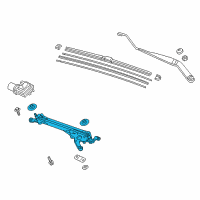 OEM 2018 Honda Civic Link Comp, FR Wipe Diagram - 76530-TBA-A01