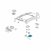 OEM 2007 Saturn Aura Bezel Asm-Roof Console Accessory Switch *Neutral L Diagram - 15276357