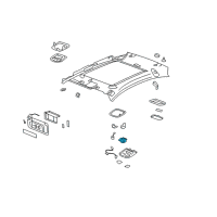 OEM Pontiac G6 Switch Asm-Sun Roof Diagram - 10382937