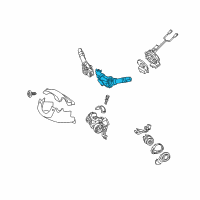 OEM 2010 Hyundai Tucson Switch Assembly-Lighting & Turn Signal Diagram - 93410-2M000