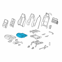 OEM 2012 Chevrolet Corvette Pad, Driver Seat Cushion Diagram - 19330721