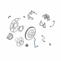 OEM BMW Rear Abs Wheel Speed Sensor Diagram - 34-52-6-771-709