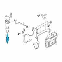 OEM 2018 Kia Optima Spark Plug Assembly Diagram - 1884909070
