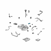 OEM 2004 Acura MDX Cap, Fuel Pipe Clamp Diagram - 91591-S1A-E01