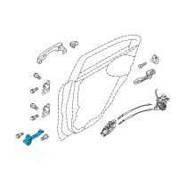 OEM Kia Rio Checker Assembly-Rear Door Diagram - 794801W000