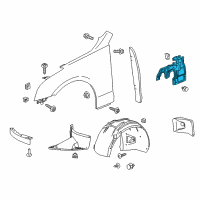 OEM 2014 Cadillac ATS Splash Shield Diagram - 22979285