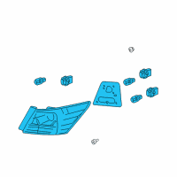 OEM 2012 Honda Accord Taillight Assy., L. Diagram - 33550-TA0-A01