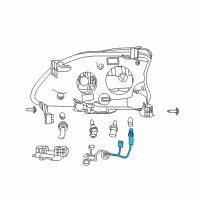 OEM Nissan Sentra Cover-Socket, Headlamp Diagram - 26029-3SG3B
