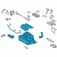 OEM Lexus GS450h Hv Supply Battery Assembly Diagram - G9510-30050