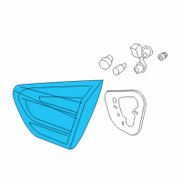 OEM 2014 Kia Rio Lens & Housing-Rear Combination Inside Diagram - 924301W200
