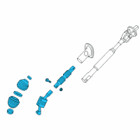 OEM Chevrolet Intermediate Steering Shaft Assembly Diagram - 84386512