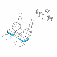 OEM 2002 Dodge Ram 1500 Seat Cushion Pad Diagram - WM641DVAA