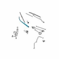 OEM 2005 Nissan Murano Windshield Wiper Arm Assembly Diagram - 28886-CA000