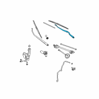 OEM 2006 Nissan Murano Windshield Wiper Arm Assembly Diagram - 28881-CC00A