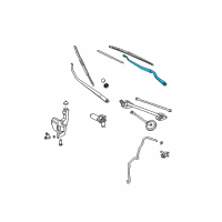 OEM 2005 Nissan Murano Windshield Wiper Arm Assembly Diagram - 28881-CA000