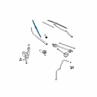 OEM Nissan Murano Windshield Wiper Blade Assembly Diagram - 28890-CB81A