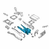 OEM Dodge Challenger Console-Base Diagram - 68048311AA