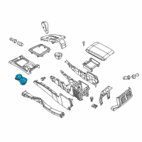 OEM 2011 Dodge Challenger CUPHOLDER-Console Diagram - 68058829AA