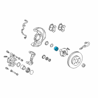 OEM 2001 Toyota Corolla Wheel Bearing & Hub Diagram - 90363-38006-77