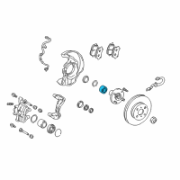 OEM 1994 Toyota Corolla Wheel Bearing & Hub Diagram - 90363-38006-77