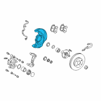 OEM 2000 Toyota Corolla Splash Shield Diagram - 47782-12170