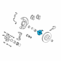 OEM 1996 Toyota Corolla Hub Diagram - 43502-12090