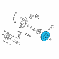 OEM 2001 Toyota Corolla Rotor Diagram - 43512-12550