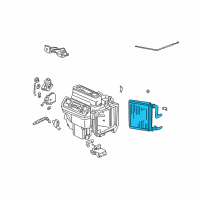 OEM 2003 Honda Pilot Core, Heater Diagram - 79110-S0X-A01