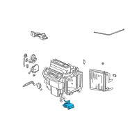 OEM 2003 Honda Odyssey Motor Assembly, Air Mix Diagram - 79160-S0X-A01