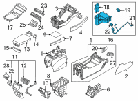 OEM Hyundai Santa Fe CUP HOLDER ASSY Diagram - 84670-CLAA0-4X