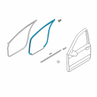 OEM 2010 Hyundai Sonata Weatherstrip-Front Door Body Side LH Diagram - 82110-3K000-CH