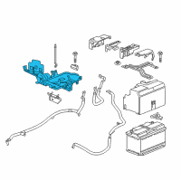 OEM 2020 Buick Regal TourX Battery Tray Diagram - 84213689