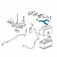 OEM 2020 Buick Regal TourX Hold Down Strap Diagram - 84213684