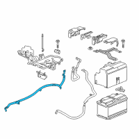 OEM 2019 Buick Regal TourX Positive Cable Diagram - 39195682