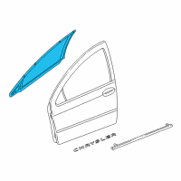 OEM 2000 Chrysler Concorde Molding-Front Door Diagram - 4780119AM