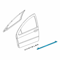 OEM 2000 Chrysler LHS Molding-Front Door Diagram - 4805524AD