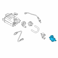 OEM 2017 Nissan Titan Valve Assy-Evapo, Service Port Diagram - 14939-JA80A