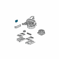 OEM 2002 Honda Civic Motor Assembly, Fresh/Recirculating Diagram - 79350-S5D-A01