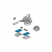 OEM Acura RSX Element, Filter Diagram - 80292-S5D-416