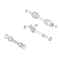 OEM 2008 Mercury Milan Inner Shaft Clip Diagram - 6E5Z-4B422-B