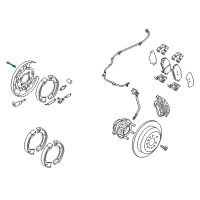 OEM Kia Borrego Pin-Shoe Hold Down Diagram - 583232J000