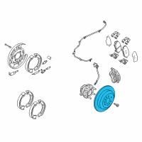 OEM Kia Borrego Disc-Rear Brake Diagram - 584112J000