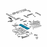 OEM 2006 Lexus RX330 Pan, Center Floor, Front Diagram - 58212-0E900